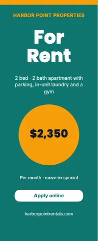 Property management bold offer event display template