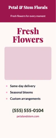 Florist classic event display template