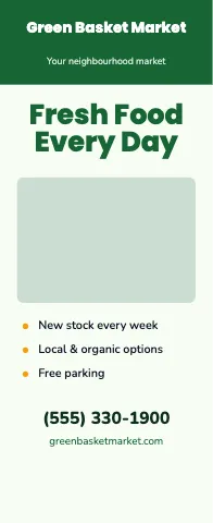 Grocery & market classic event display template