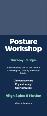 Chiropractic & physio event event display template