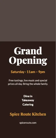 Indian restaurant event event display template