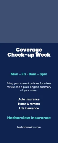 Insurance agency event event display template