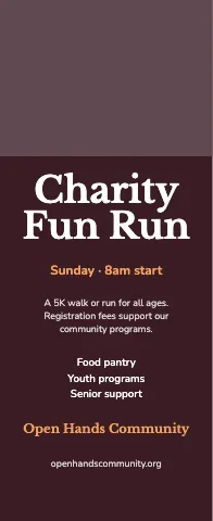 Nonprofit & charity event event display template