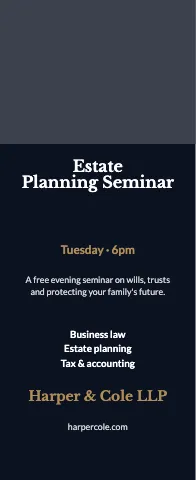Law & finance event event display template