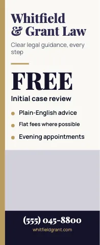 Law firm offer & photo event display template