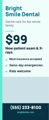 Medical & dental offer & photo event display template