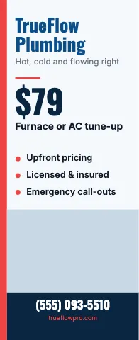 Plumbing & HVAC offer & photo event display template