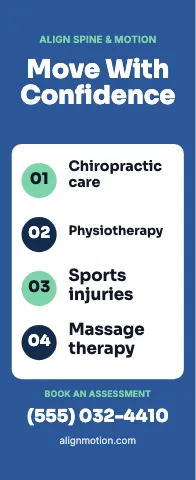 Chiropractic & physio service list event display template