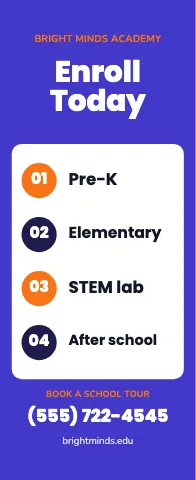 School & education service list event display template