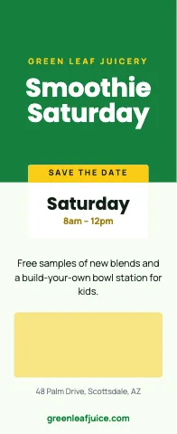Juice & smoothie bar event stand event display template