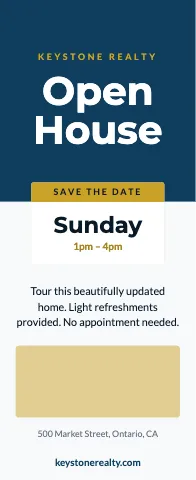 Real estate event stand event display template
