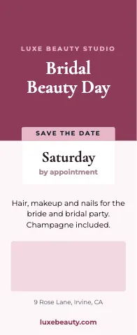 Salon & spa event stand event display template