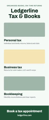Accounting & tax photo stack event display template