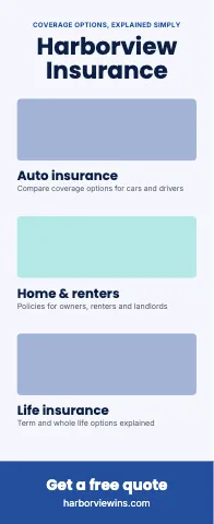 Insurance agency photo stack event display template