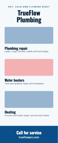 Plumbing & HVAC photo stack event display template