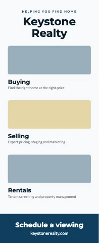 Real estate photo stack event display template