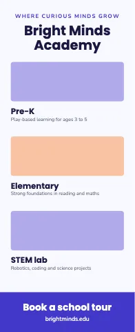 School & education photo stack event display template