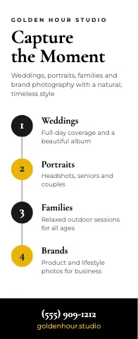 Photography & creative timeline event display template