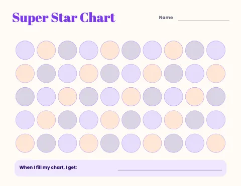 Art & music class sticker chart template