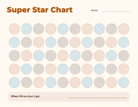 Social studies sticker chart template