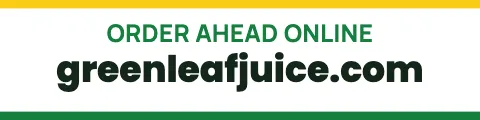 Juice & smoothie bar website sign rider template