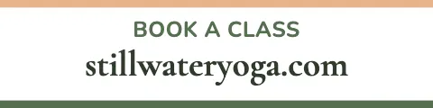 Yoga studio website sign rider template