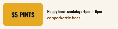 Brewery & bar offer tag sign rider template