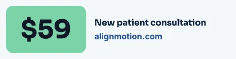 Chiropractic & physio offer tag sign rider template