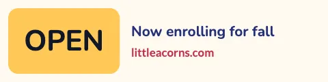 Daycare & preschool offer tag sign rider template