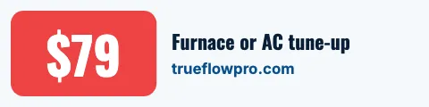 Plumbing & HVAC offer tag sign rider template