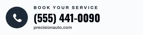Auto repair call icon sign rider template