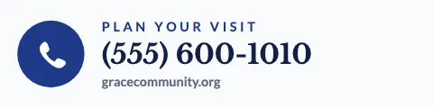 Church & community call icon sign rider template