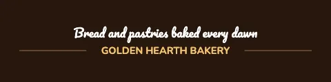 Bakery tagline sign rider template