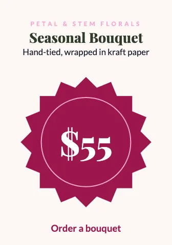 Florist price burst shelf talker template