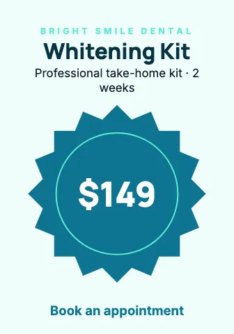 Medical & dental price burst shelf talker template