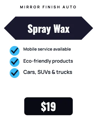 Auto detailing feature checks shelf talker template