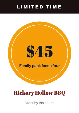BBQ smokehouse circle deal shelf talker template