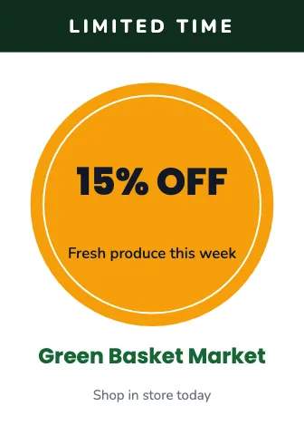 Grocery & market circle deal shelf talker template