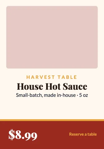 Restaurant photo & price shelf talker template