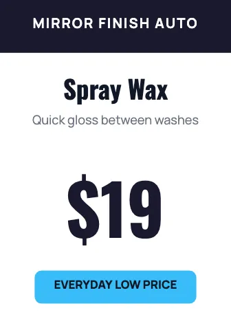 Auto detailing price tag shelf talker template