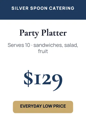 Catering price tag shelf talker template