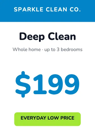 Cleaning services price tag shelf talker template
