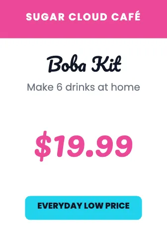 Desserts & boba price tag shelf talker template
