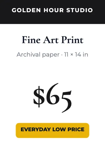 Photography & creative price tag shelf talker template