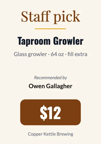 Brewery & bar staff pick shelf talker template