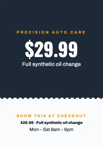 Auto repair tear-off coupon shelf talker template