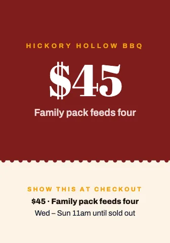 BBQ smokehouse tear-off coupon shelf talker template