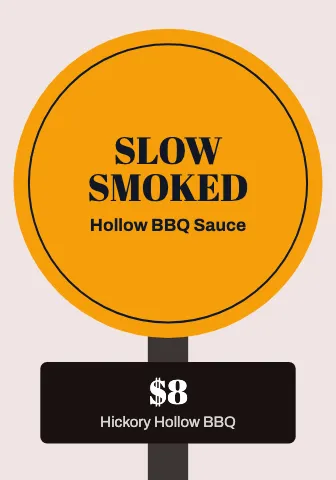 BBQ smokehouse wobbler shelf talker template