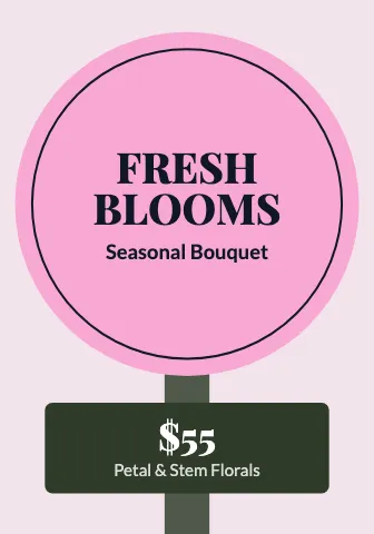 Florist wobbler shelf talker template
