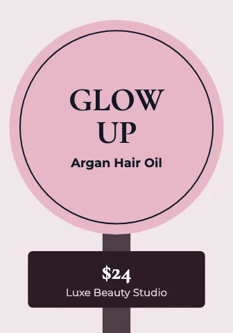 Salon & spa wobbler shelf talker template